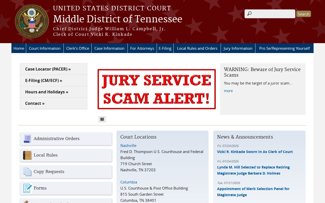 Cannon County court docket federal resource